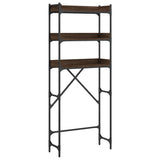 Vidaxx Waschmaschinenständer 67 x 25 x 163 cm, fertige Holzfarbe, braune Eiche