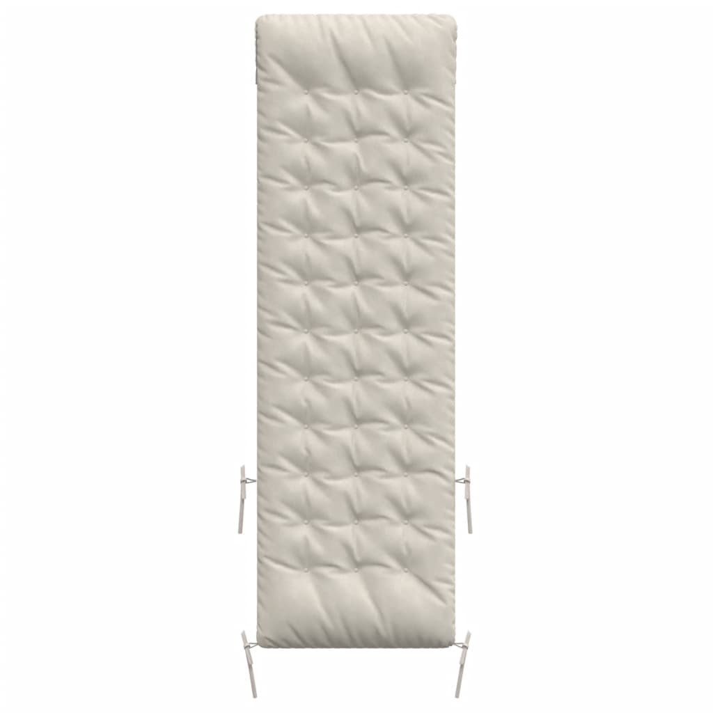 Vidaxx Liegekissen 160x50x10 cm Wildlederimitat creme