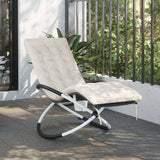 Vidaxl Lounger Kissen 160x50x10 cm Künstliche Crème -Colored