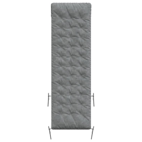 Vidaxx Liegekissen 160x50x10 cm Wildlederimitat grau
