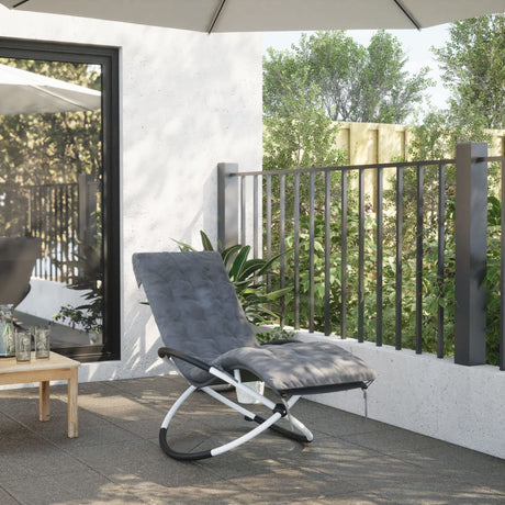 Vidaxx Liegekissen 160x50x10 cm Wildlederimitat grau