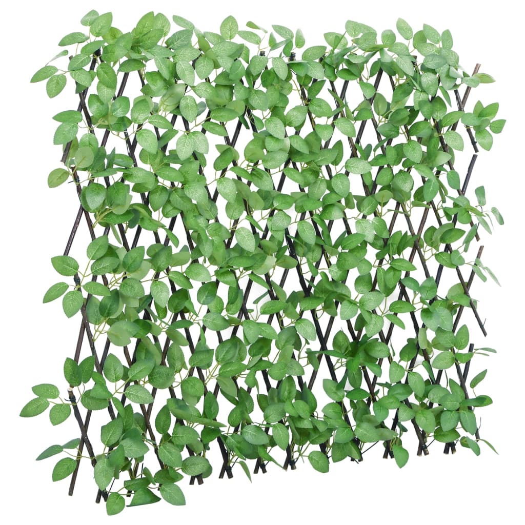 Vidaxx künstliche Efeupflanze am Spalier 5 Stück ausziehbar 180x65 cm grün