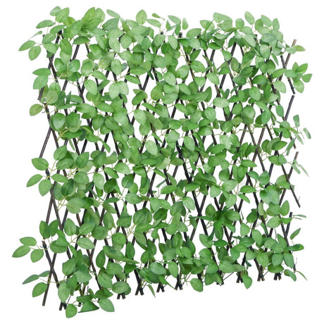 Vidaxx künstliche Efeupflanze am Spalier 5 Stück ausziehbar 180x65 cm grün