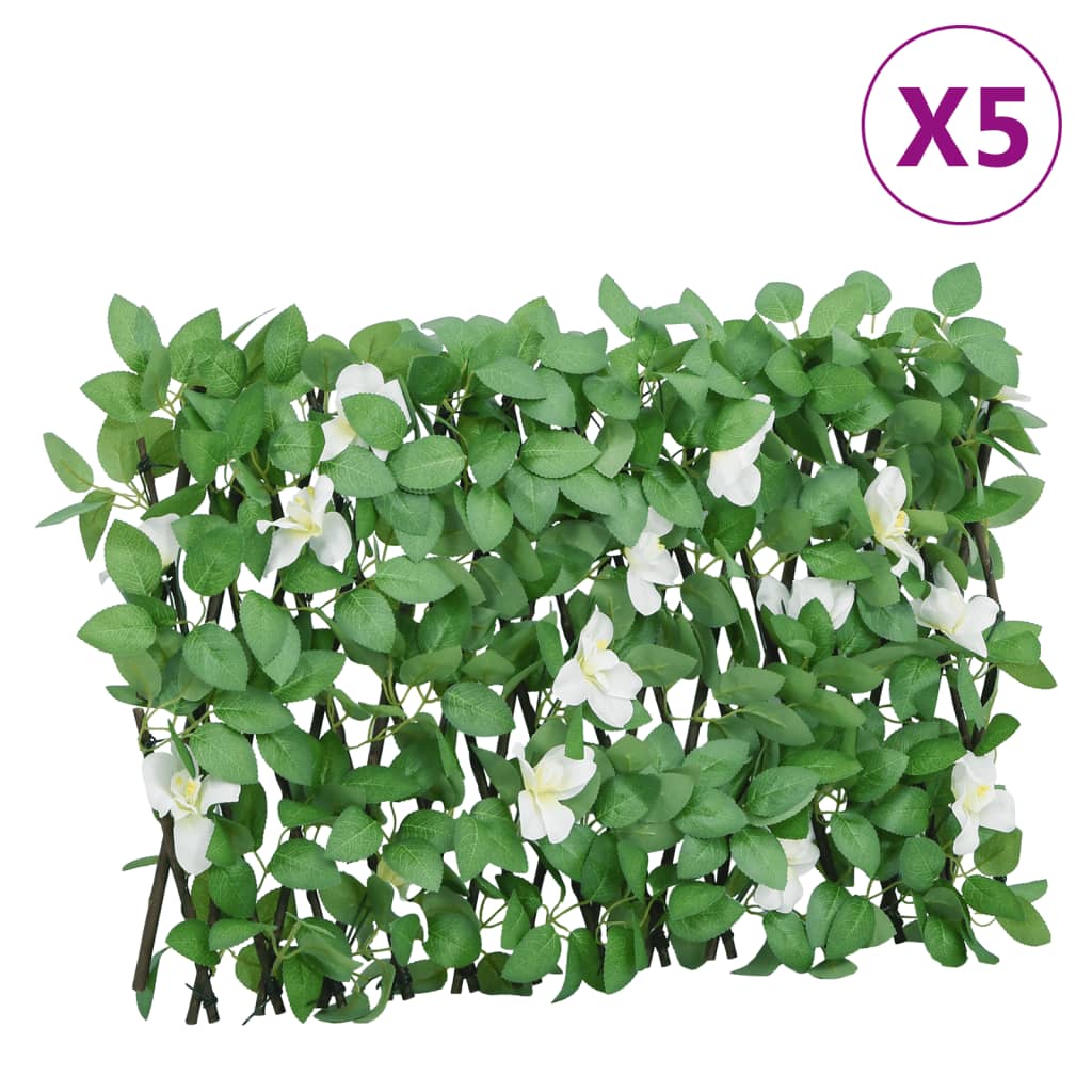 Vidaxl plante artificielle Ivy sur Latwerk 5 St s'étend 180x30 cm vert