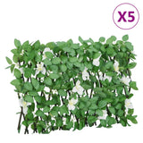 Vidaxl kënschtlech Planz Ivy op Latrewk 5 St verlängert 180x30 cm gréng