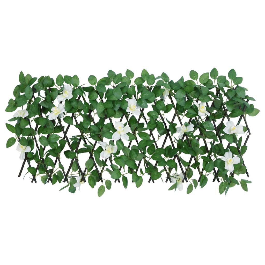 Vidaxx künstliche Efeupflanze am Spalier 5 Stück ausziehbar 180x30 cm grün