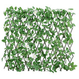 Vidaxx künstliche Efeupflanze am Spalier 5 Stück ausziehbar 186x30 cm grün