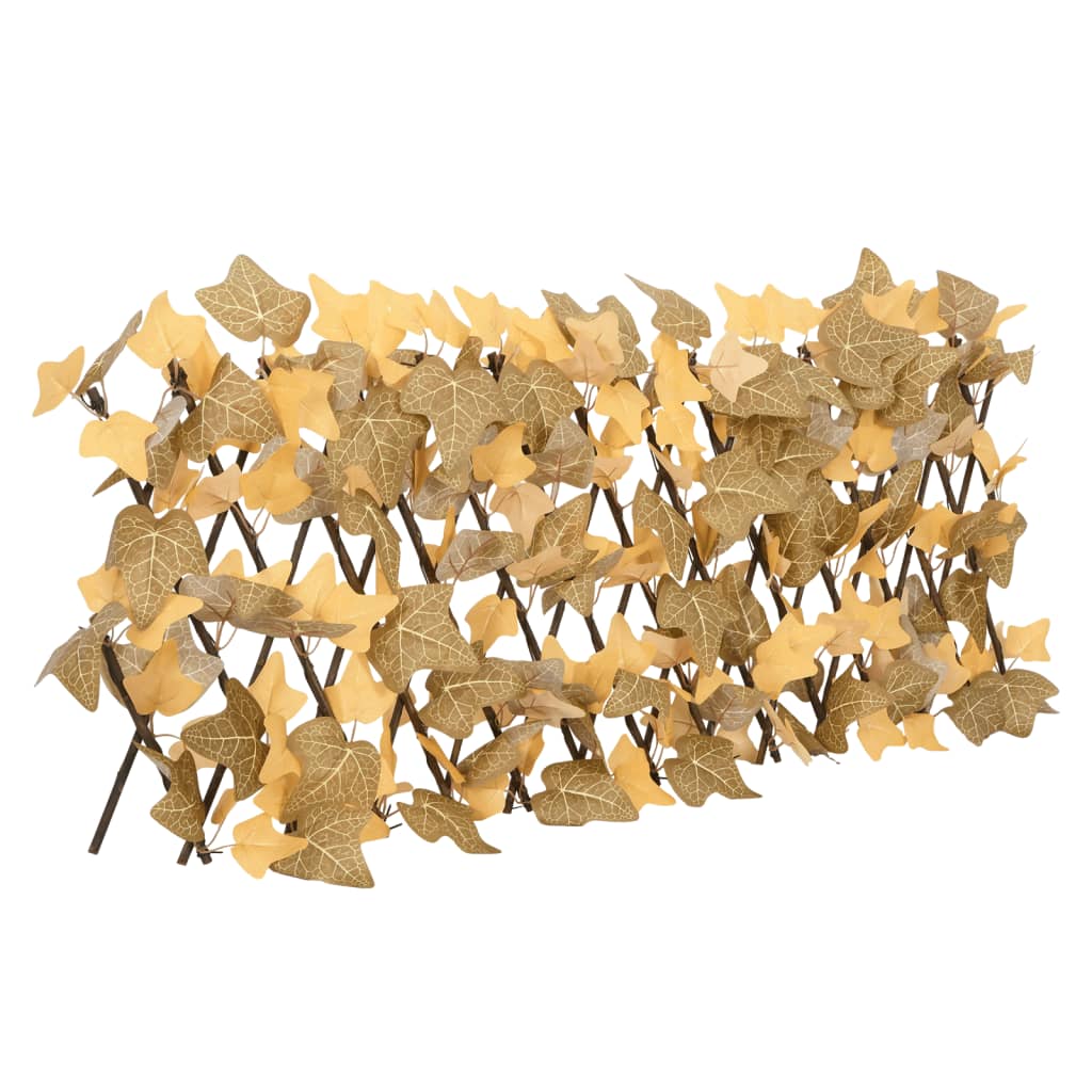 Vidaxx Kunstpflanze Ahornblatt am Spalier ausziehbar 180x30 cm Orange