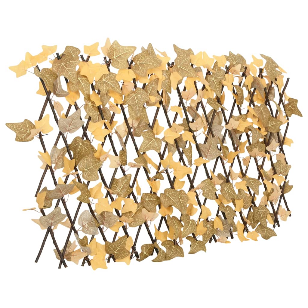 Vidaxx Kunstpflanze Ahornblatt am Spalier ausziehbar 180x60 cm Orange