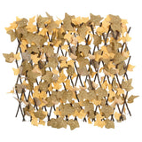 VidaXL artificial plant maple leaf on slat extendable 180x60 cm orange