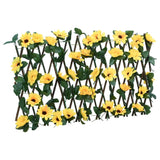 Vidaxl Ivy di pianta artificiale su latwerk 5 pezzi estensibili 180x20 cm giallo