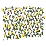 Vidaxl plante artificielle Ivy sur latwerk extraidable 180x60 cm jaune