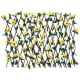 Vidaxl Ivy di pianta artificiale su latwerk extraidable 180x60 cm giallo