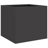 Vidaxx Pflanzgefäß 32x30x29 cm Stahl schwarz