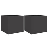 Vidaxl Planters 2 St 32x30x29 cm stål svart