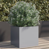 Vidaxl planter 32x30x29 cm galvaniseret stål sølvfarvet