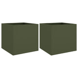 Vidaxl Planters 2 PCs 49x47x46 cm Stat Oliven