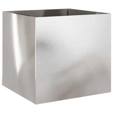 Vidaxx Pflanzgefäß 49x47x46 cm Edelstahl silberfarben