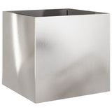 Vidaxx Pflanzgefäß 49x47x46 cm Edelstahl silberfarben