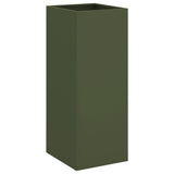 Vidaxl Planning box 32x29x75 cm steel olive green