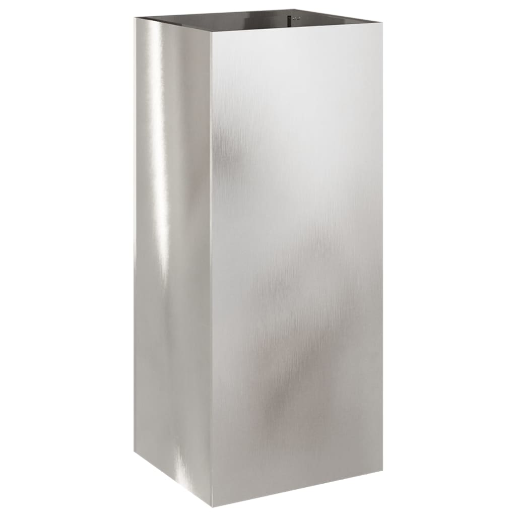 Vidaxx Pflanzgefäß 32x29x75 cm Edelstahl silberfarben