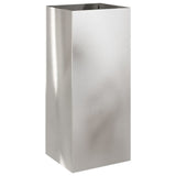 Vidaxx Pflanzgefäß 32x29x75 cm Edelstahl silberfarben