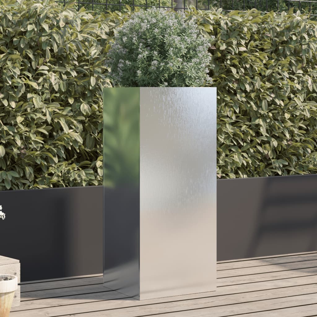 VidaXL Planter 32x29x75 cm stainless steel silver colored