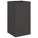 Vidaxx Pflanzgefäß 42x38x75 cm Stahl schwarz