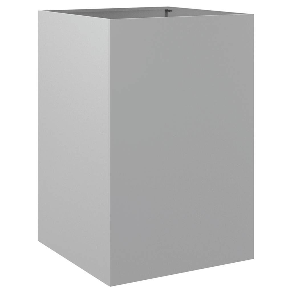 Vidaxx Pflanzgefäß 52x48x75 cm verzinkter Stahl silberfarben