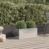Vidaxx Pflanzgefäß 62x30x29 cm Edelstahl silberfarben