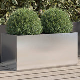 Vidaxx Pflanzgefäß 62x30x29 cm Edelstahl silberfarben