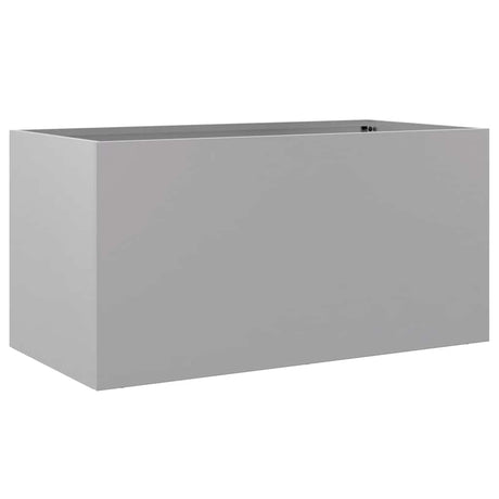 Vidaxx Pflanzgefäß 62x30x29 cm verzinkter Stahl silberfarben