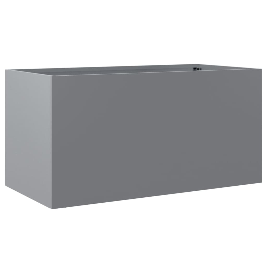 Vidaxl Planning Box 62x30x29 cm galvaniseret stål sølvfarvet