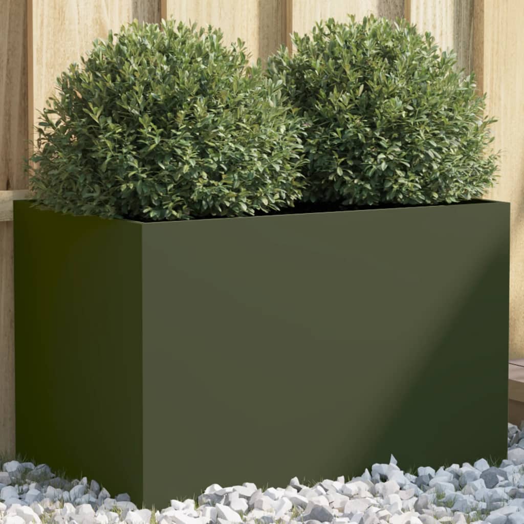 Vidaxl Planning Box 62x40x39 cm Olive Green