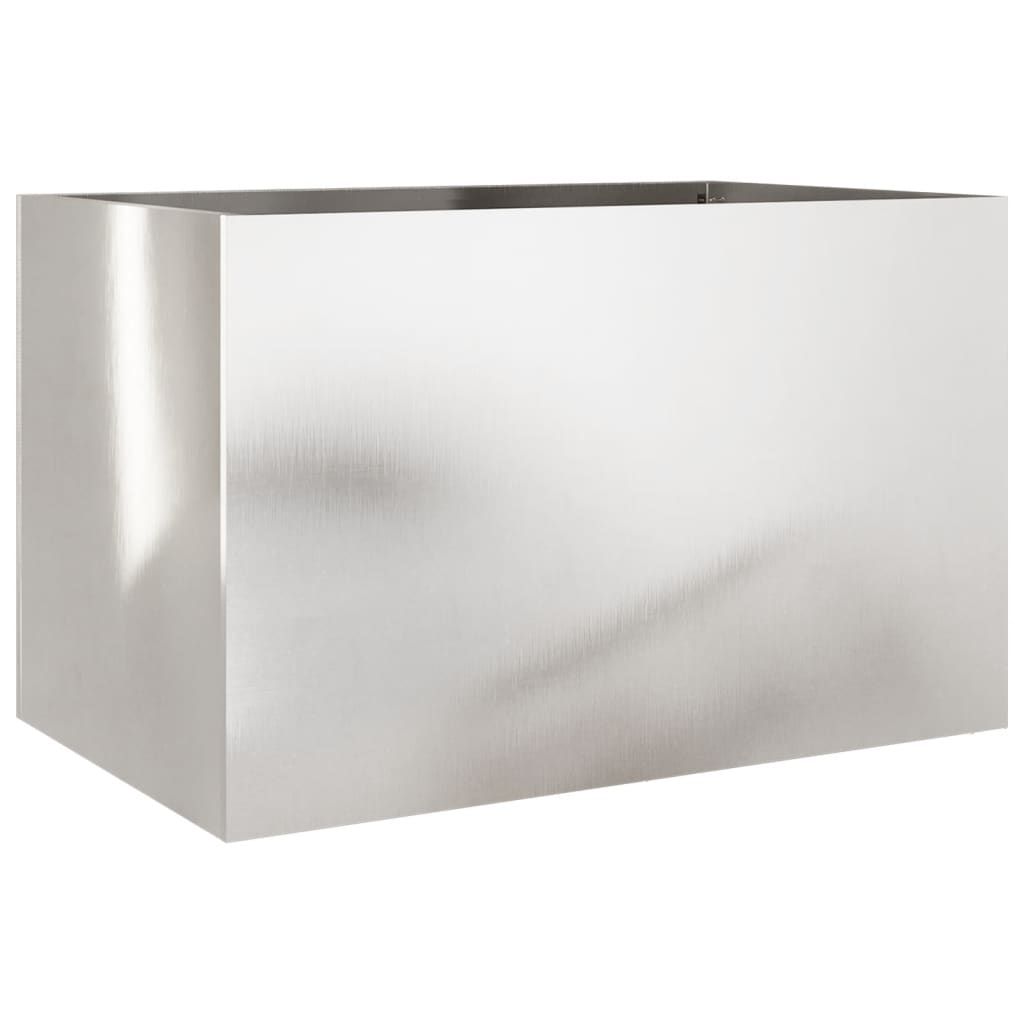 VidaXL Planter 62x40x39 cm Stainless steel silver colored