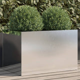 Vidaxx Pflanzgefäß 62x40x39 cm Edelstahl silberfarben