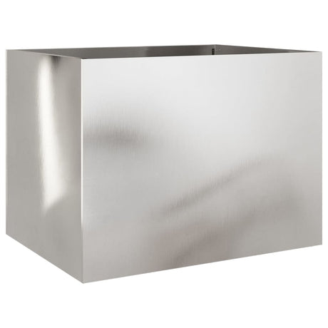Vidaxx Pflanzgefäß 62x47x46 cm Edelstahl silberfarben