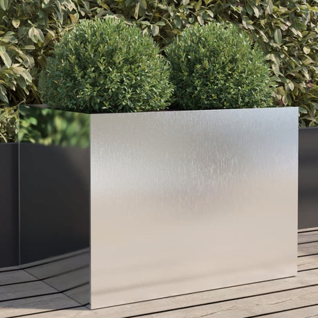 Vidaxx Pflanzgefäß 62x47x46 cm Edelstahl silberfarben