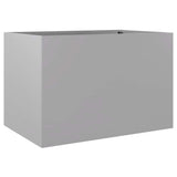 Vidaxx Pflanzgefäß 62x47x46 cm verzinkter Stahl silberfarben