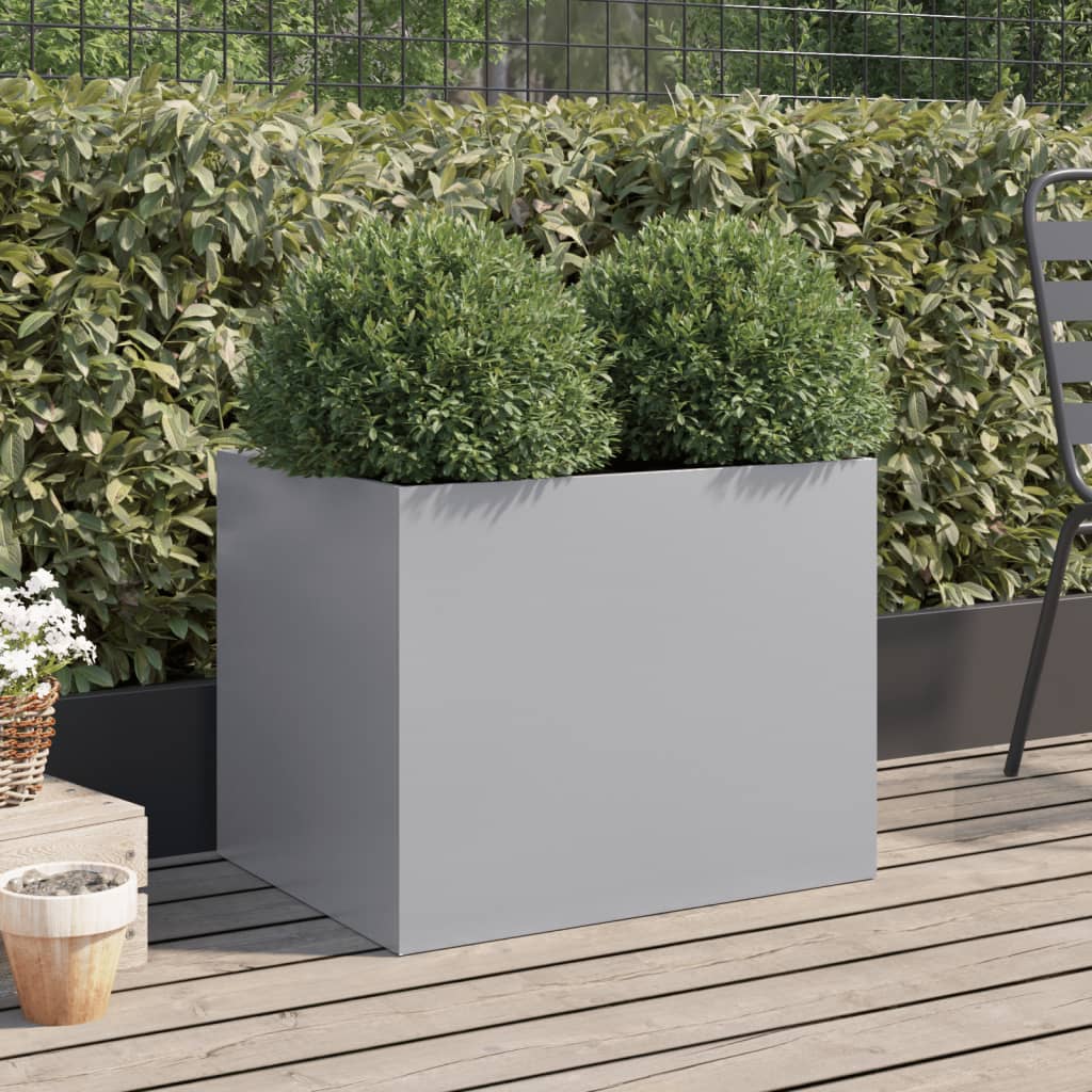 Vidaxl Planning Box 62x47x46 cm galvaniseret stål sølvfarvet