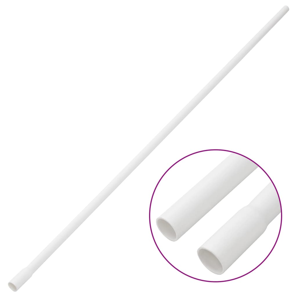 Vidaxxl Kabelkanäle mit Schellen ø16 mm 10 m PVC