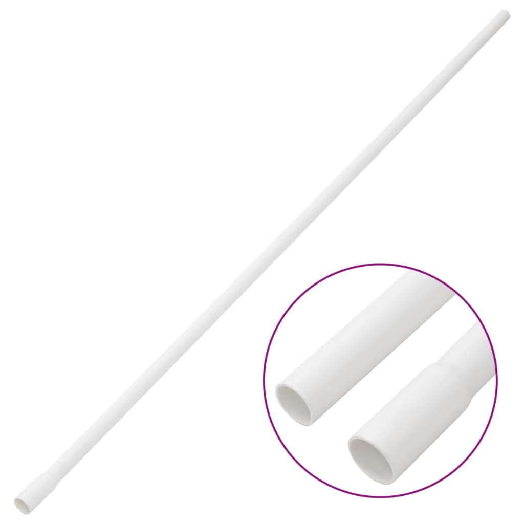 Vidaxxl Kabelkanäle mit Schellen ø16 mm 30 m PVC