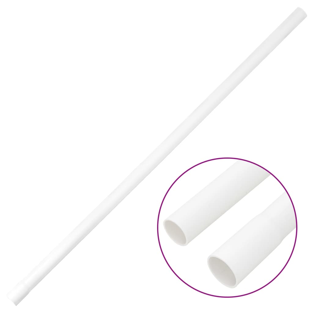 Vidaxxl Kabelkanäle mit Schellen ø25 mm 30 m PVC