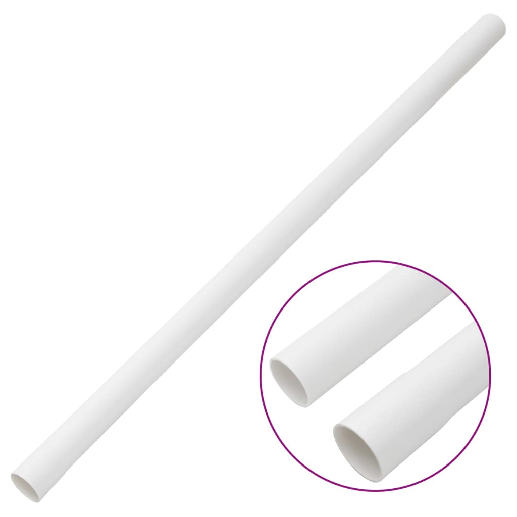 Vidaxxl Kabelkanäle mit Schellen ø30 mm 10 m PVC