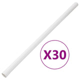 Vidaxxl Kabelkanäle mit Schellen ø30 mm 30 m PVC