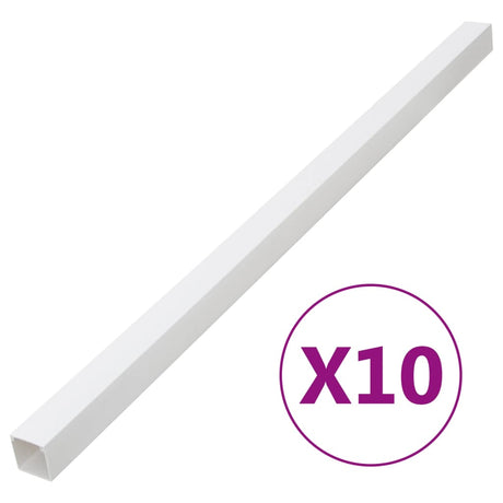 Vidaxxl Kabelkanal 40x40 mm 10 m PVC