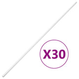 Vidaxxl Kabelkanal 20x10 mm 30 m PVC