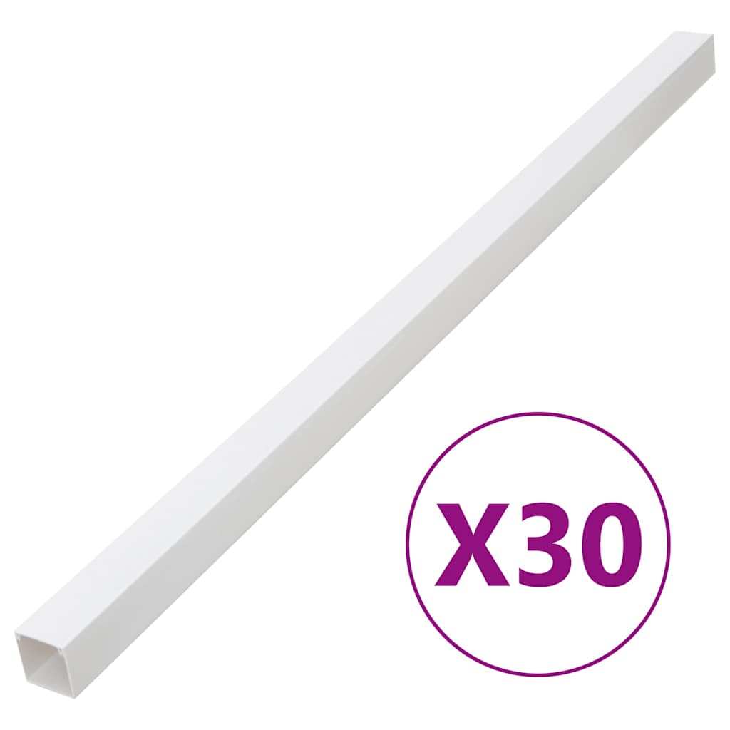 Vidaxxl Kabelkanal 33x33 mm 30 m PVC