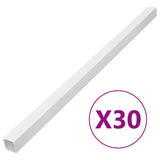 Vidaxxl Kabelkanal 100x60 mm 30 m PVC