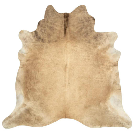 VidaXL Teppich 180x220 cm echtes Rindsleder beige